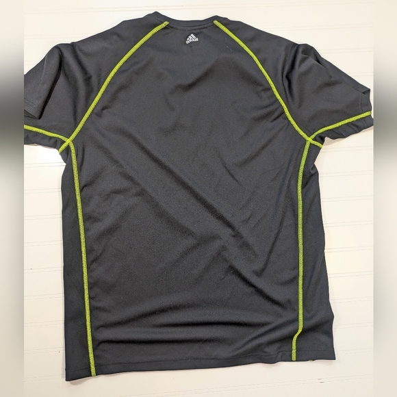 Adodas Climalite Black Quick Dry Athletic Tee - Picture 2 of 3